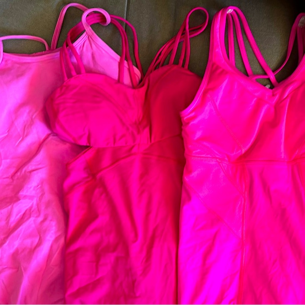 Lululemon- Hot pink tank bundle